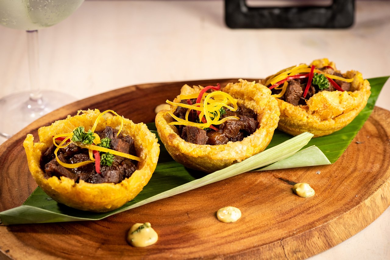 Patacones con Hogao tradicionales